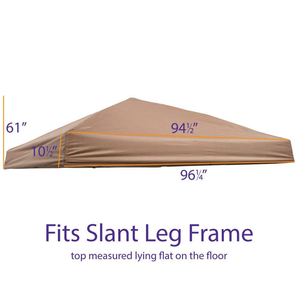 IMPACT canopy top next to measuring tape showing fit dimensions, helps confirm correct size