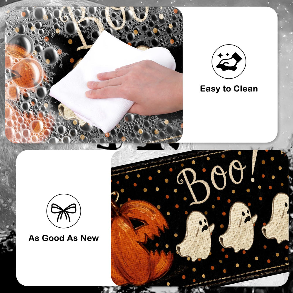InIsaJace side-by-side mats at double door create balanced seasonal curb appeal