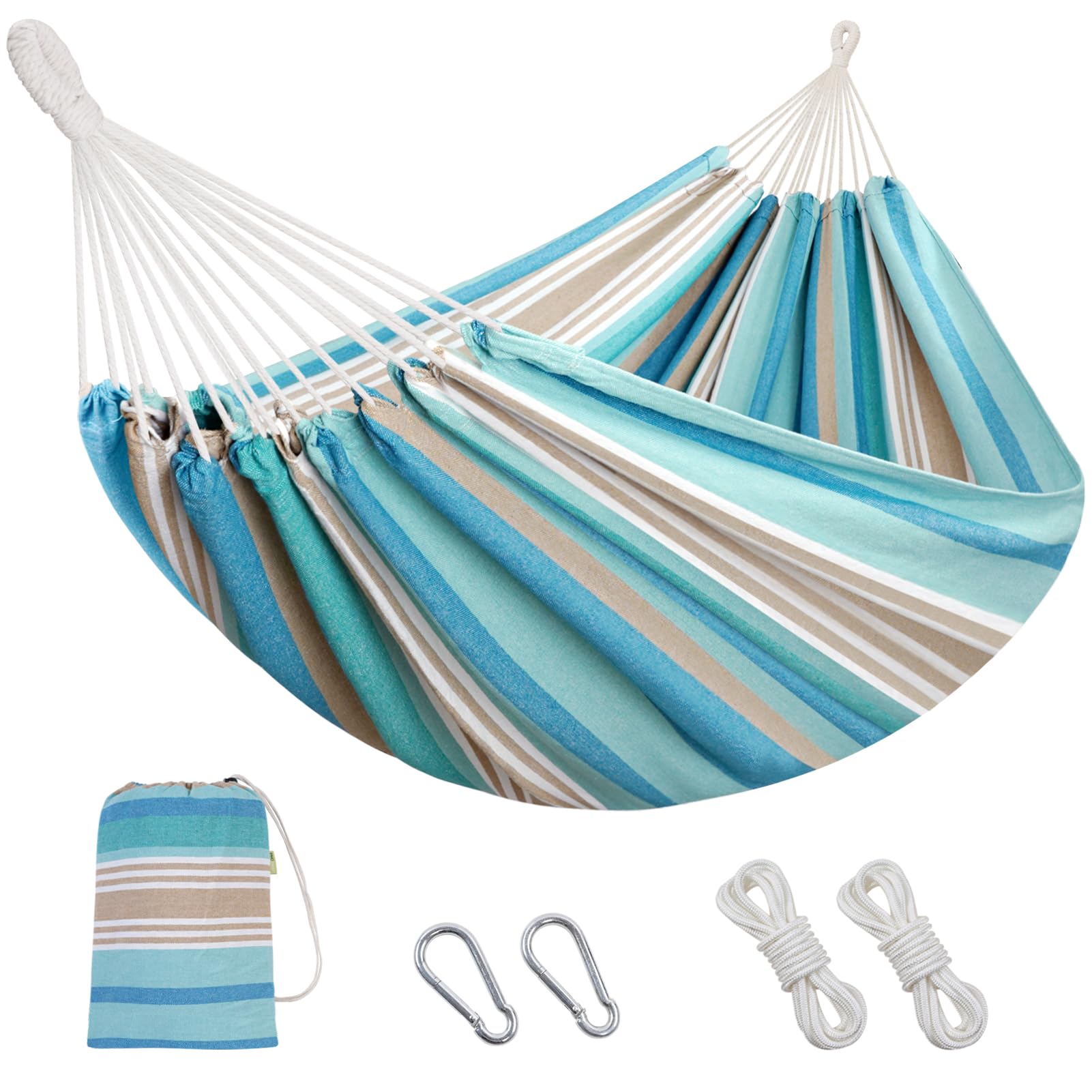 INNO STAGE hammock front view shows roomy two-person bed benefit