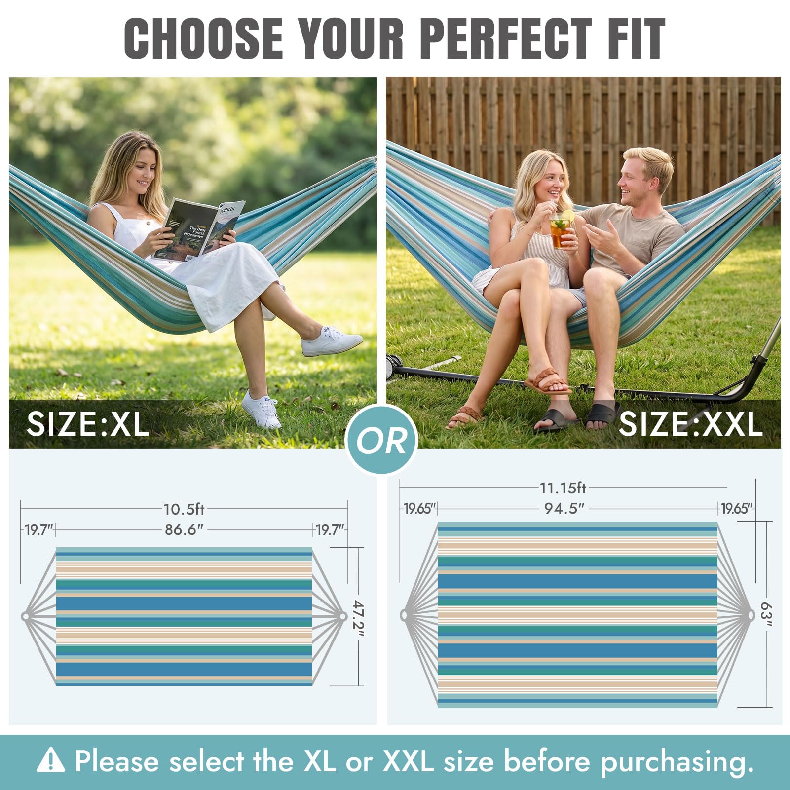 INNO STAGE hammock hung in backyard demonstrates easy outdoor use