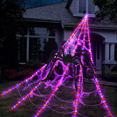 INST front view of giant spider web showcasing scale and dramatic effect