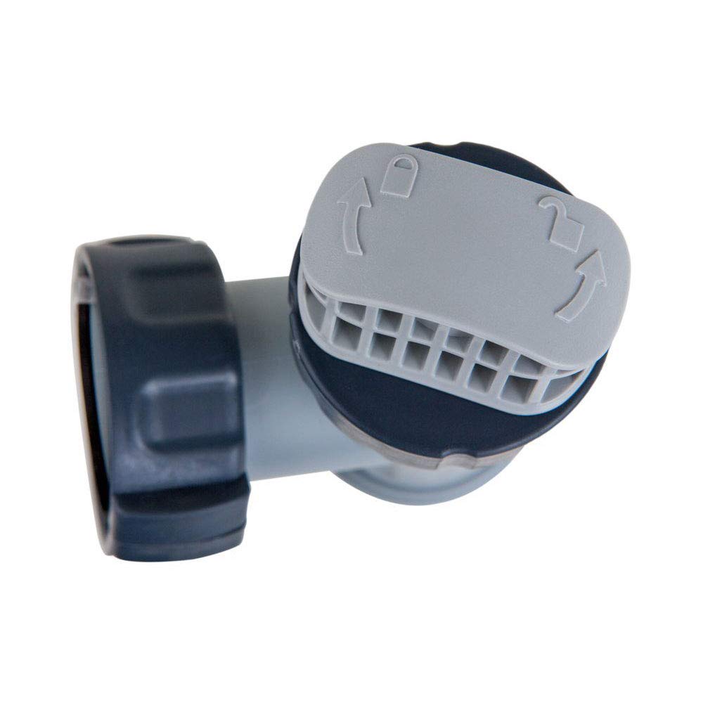 Intex close-up of plunger valve and O-ring highlighting reliable watertight seal
