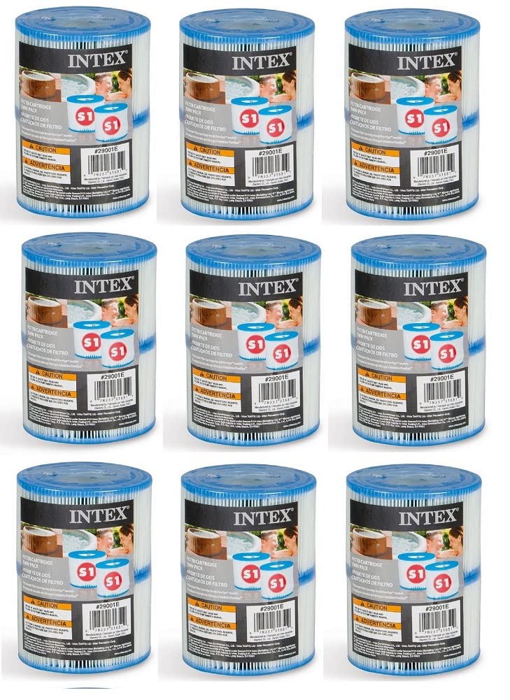 Intex close-up of pleated Dacron filter media showing durable fibers and fine filtration