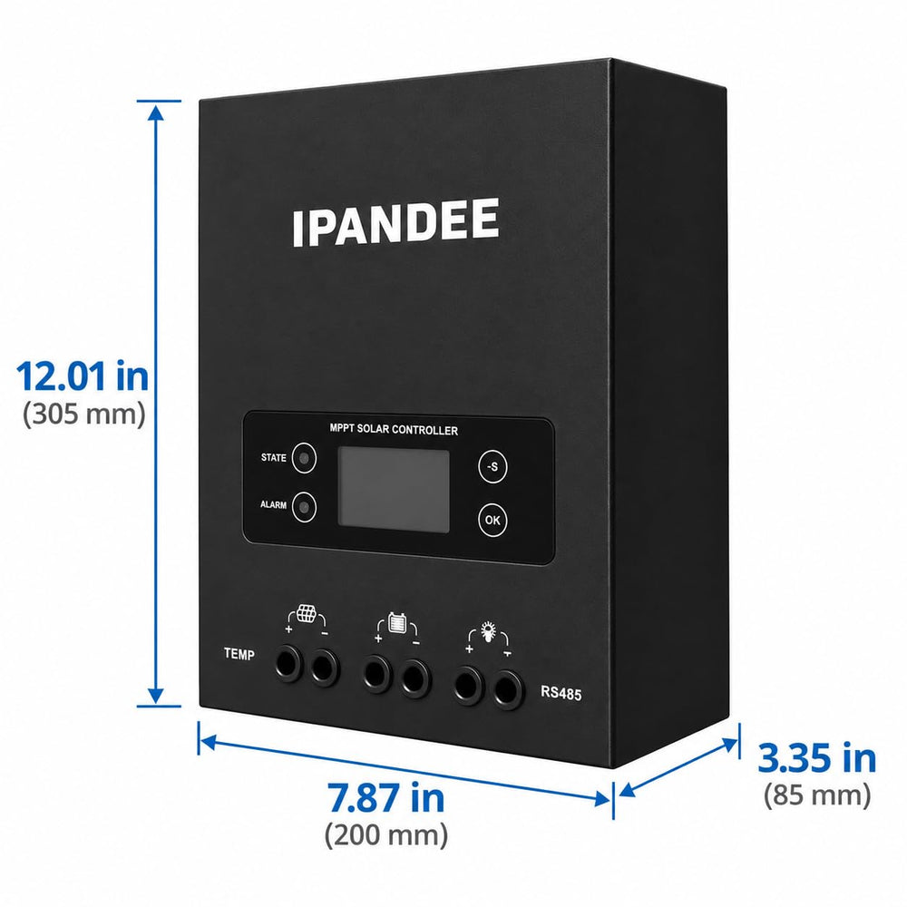 ipandee next to ruler for scale showing compact footprint and easy mounting