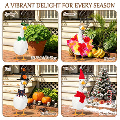 Ipixune goose in American flag outfit boosting patriotic porch style