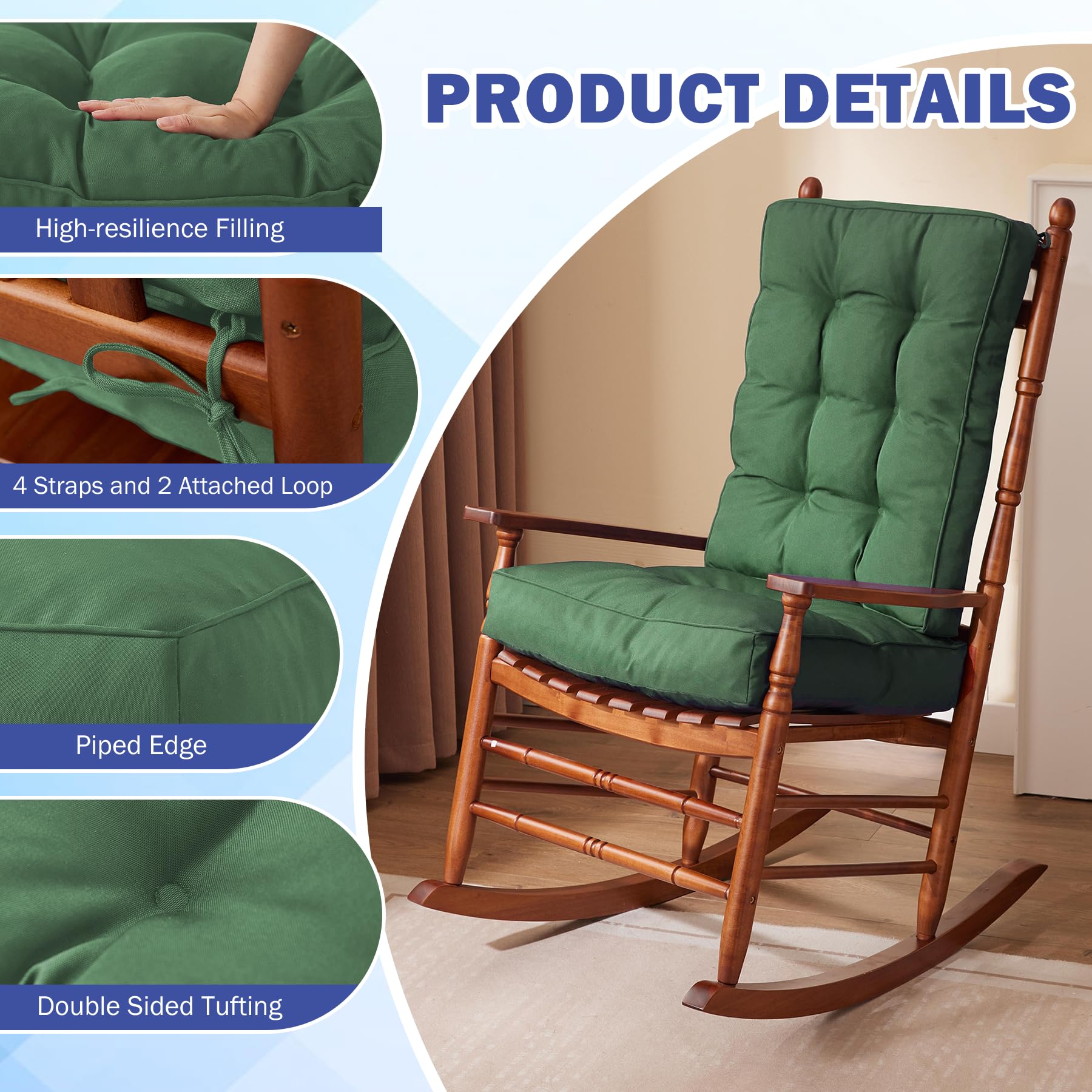 IPYNBAP attached ties and fasteners close-up for secure attachment and anti-slip benefit