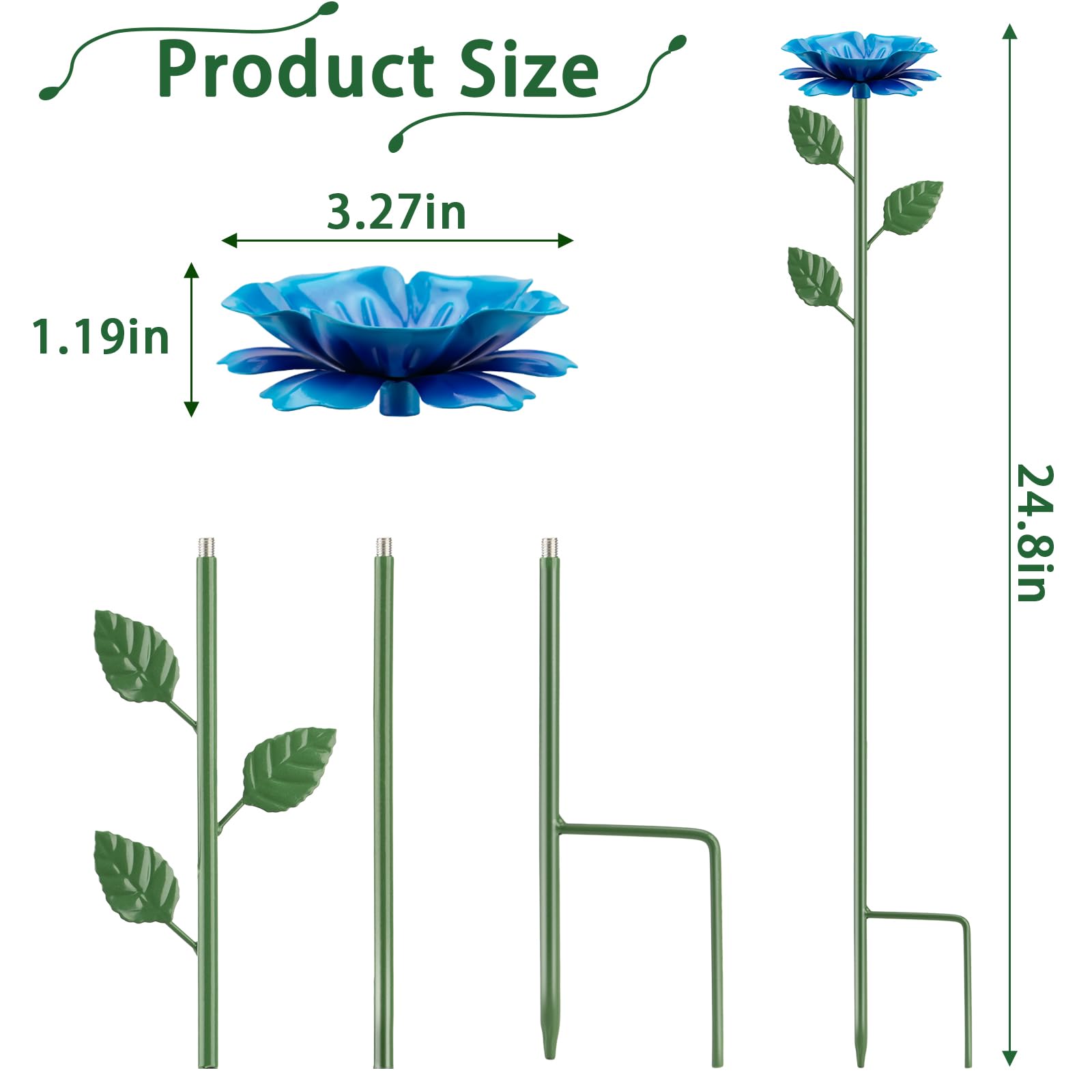 IRmm close-up of metal flower basin detailing durable finish and clear landing surface benefit