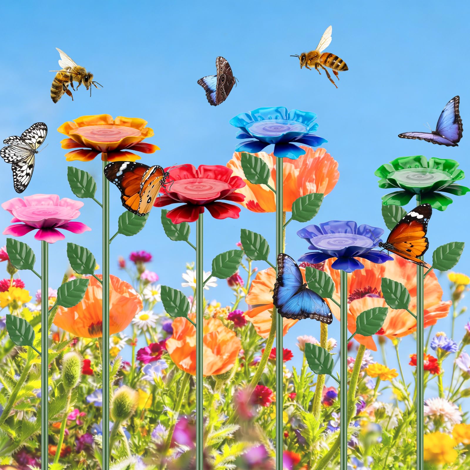 IRmm installed in a garden bed showing decorative appeal and pollinator-friendly benefit