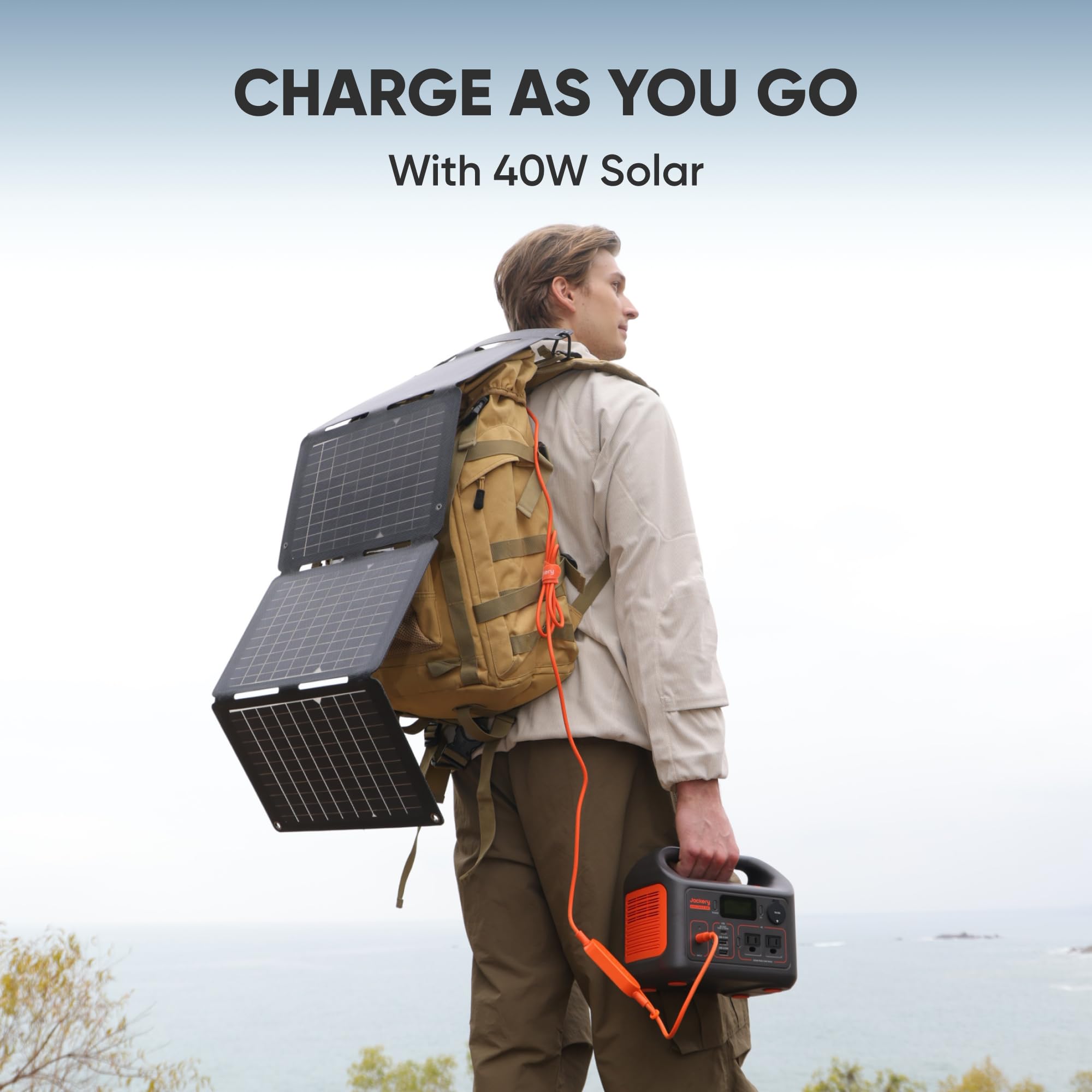 Jackery system powering campsite devices showing reliable off-grid energy