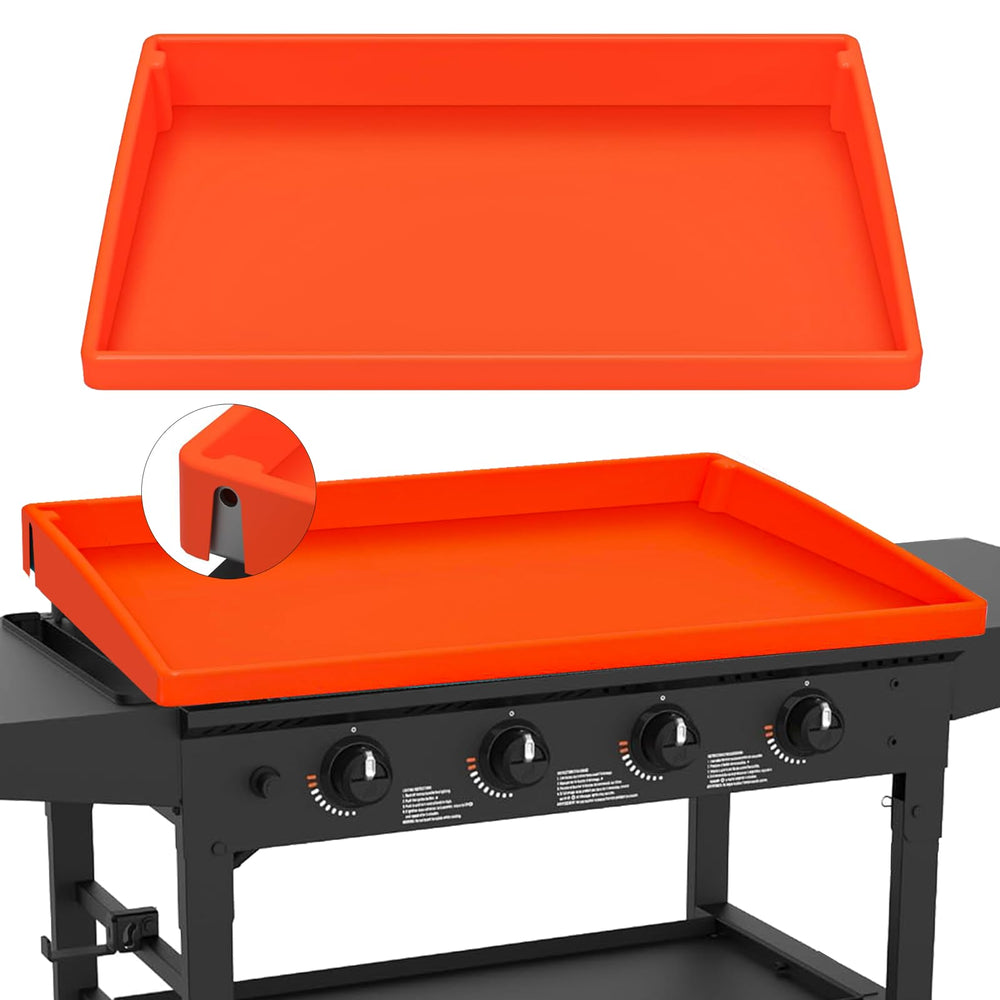 Jacooxi full-top view on Blackstone griddle showing complete surface protection