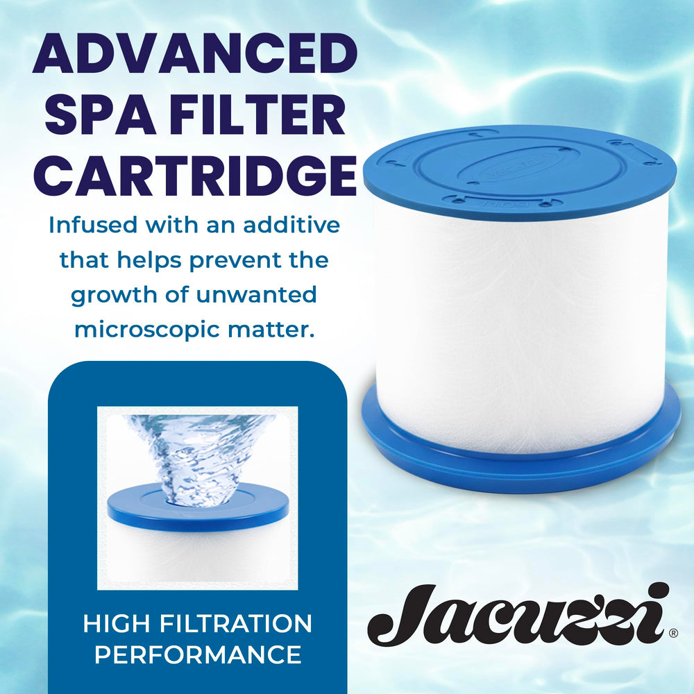 Jacuzzi microfiber media close-up showing dense fibers that capture fine particles