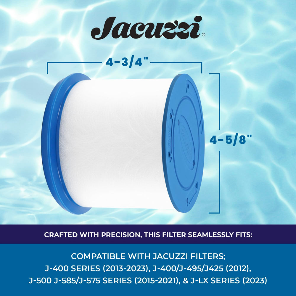 Jacuzzi cartridge installed in spa housing illustrating simple fit and reliable flow