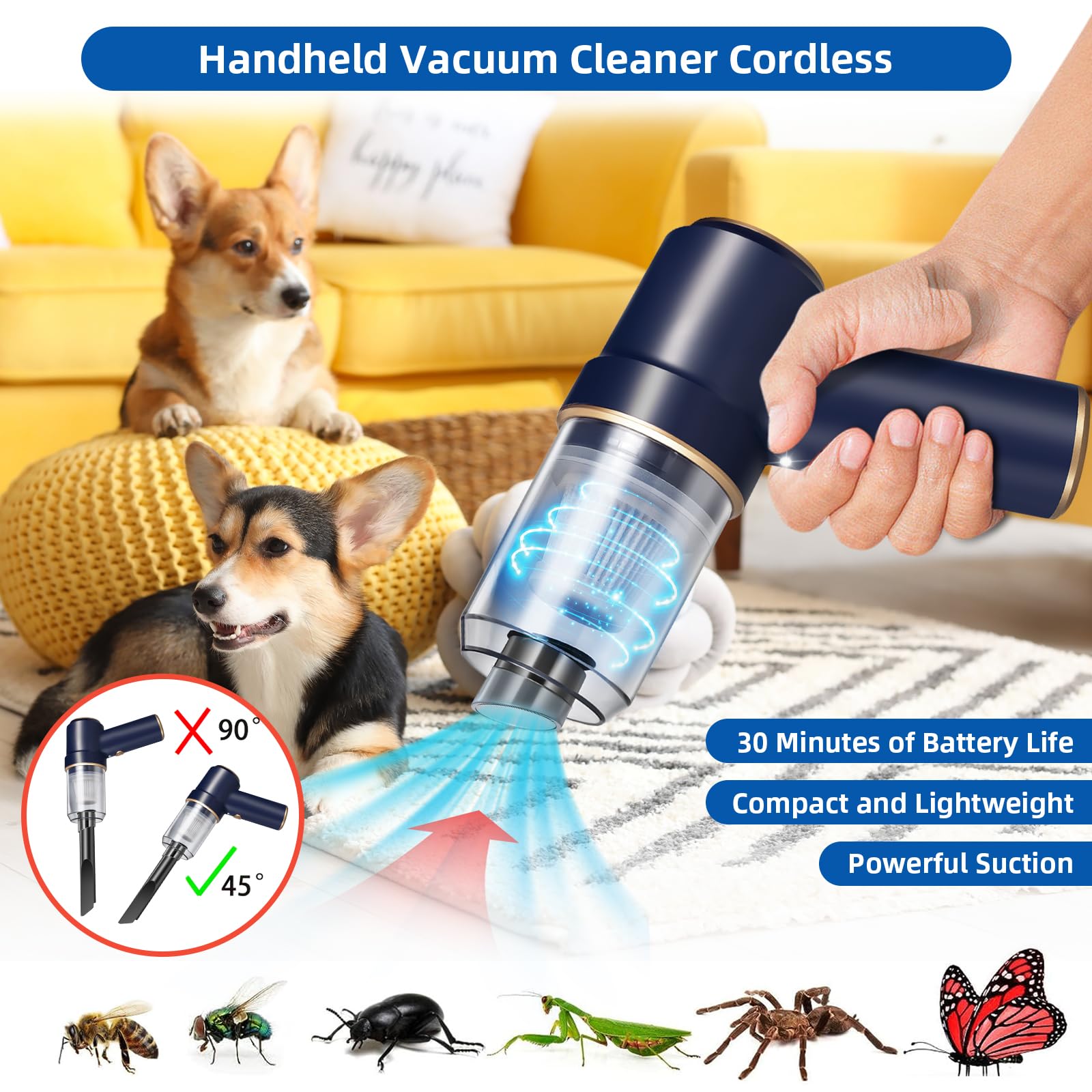Jahy2Tech five interchangeable nozzles displayed for versatility