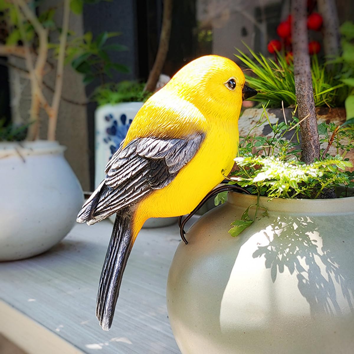 JARPSIRY side profile perched on pot for instant planter charm