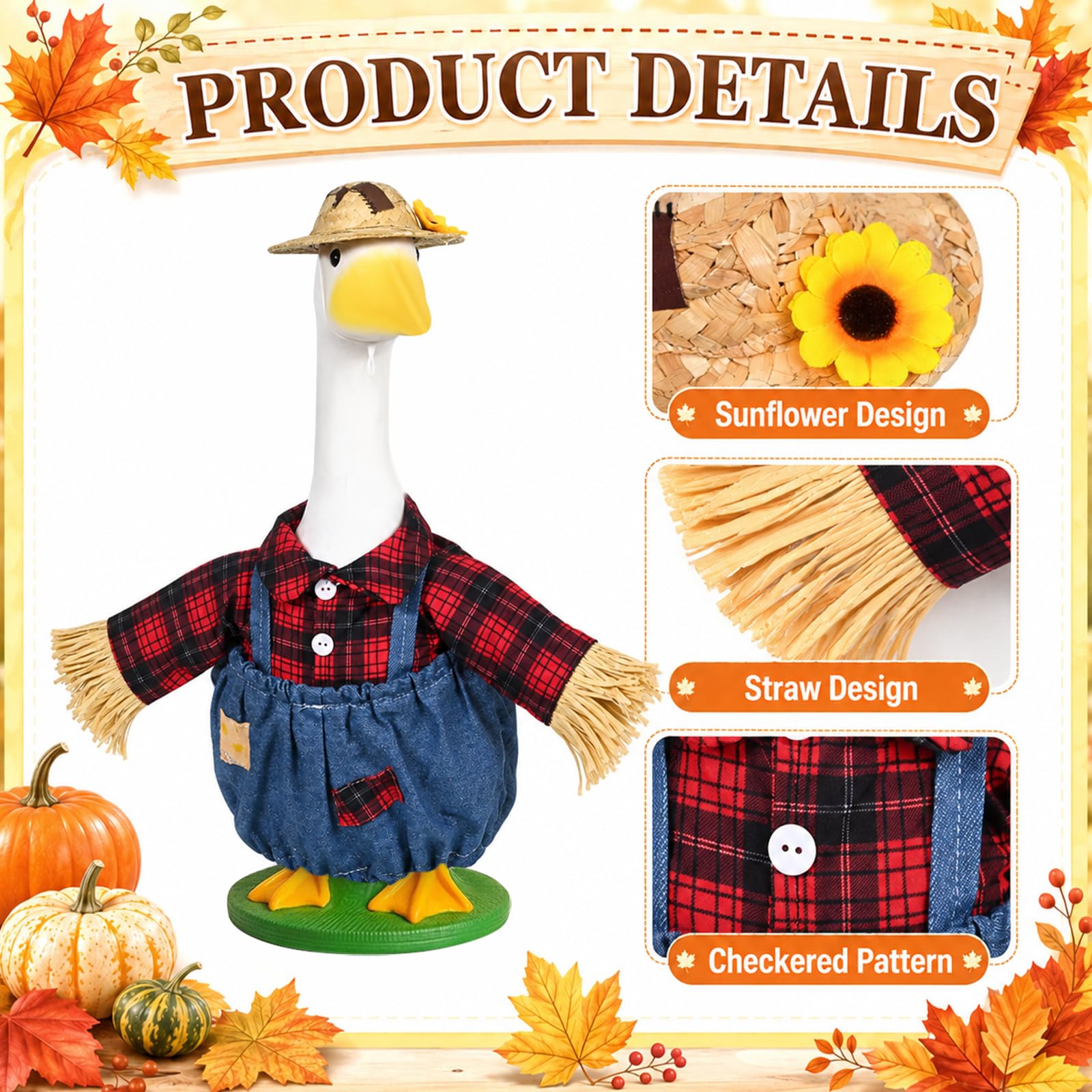 JcHrmers side profile of decorated goose emphasizing rustic silhouette