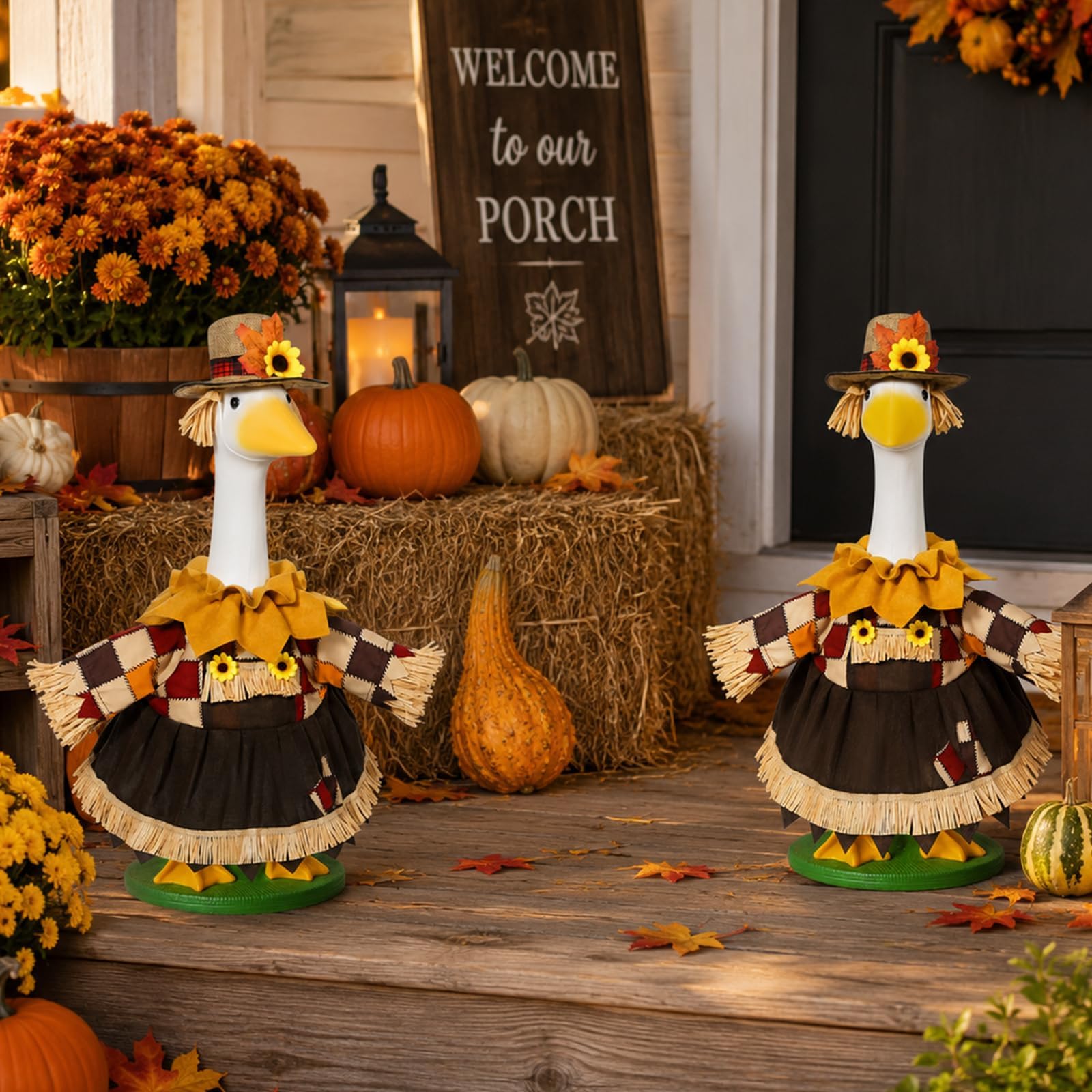 JcHrmers hat sunflower accent emphasizing autumn focal point