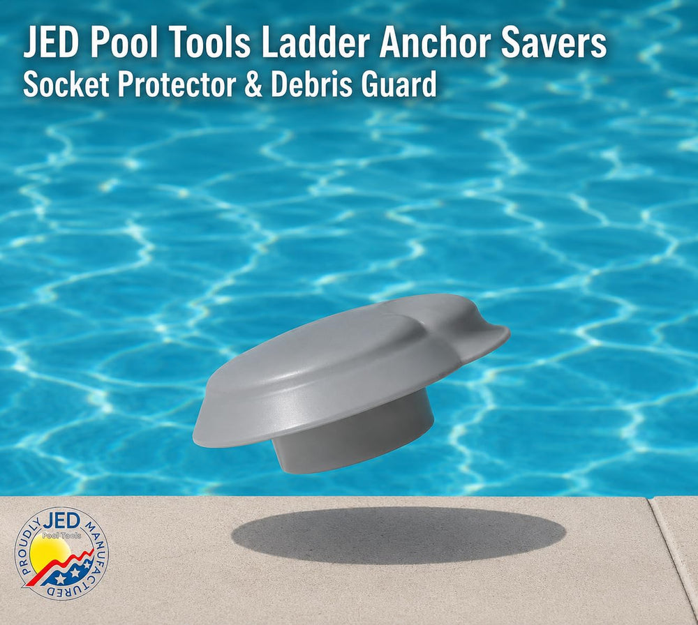 JED Pool Tools label close-up with Made in USA mark assuring quality and consistency