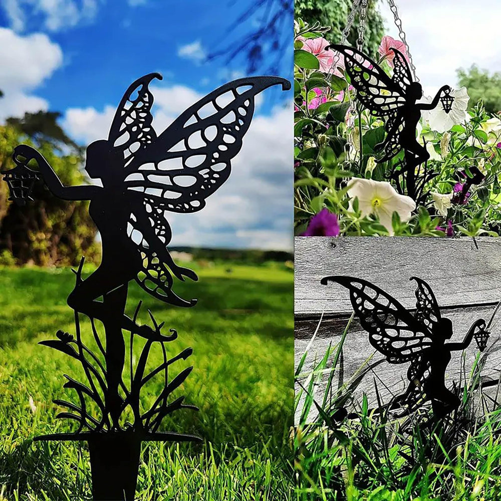JGZTJXNK stake placed in a flower pot highlighting instant charm