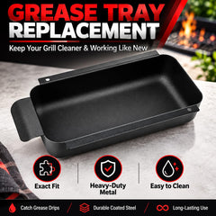 JIN BETTER GRILL PARTS installed in Char-Broil grill for easy grease control