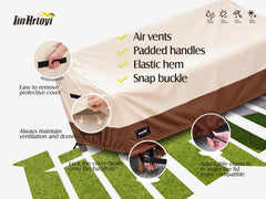 Jin Hrtoyi seam detail with reinforced stitching preventing water seepage