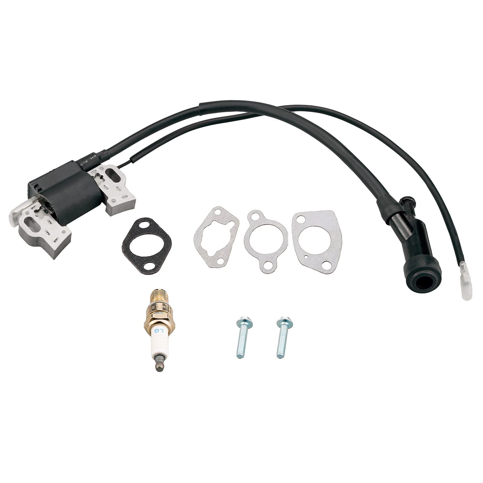 JJing assorted hardware and fuel line laid out for convenient installation