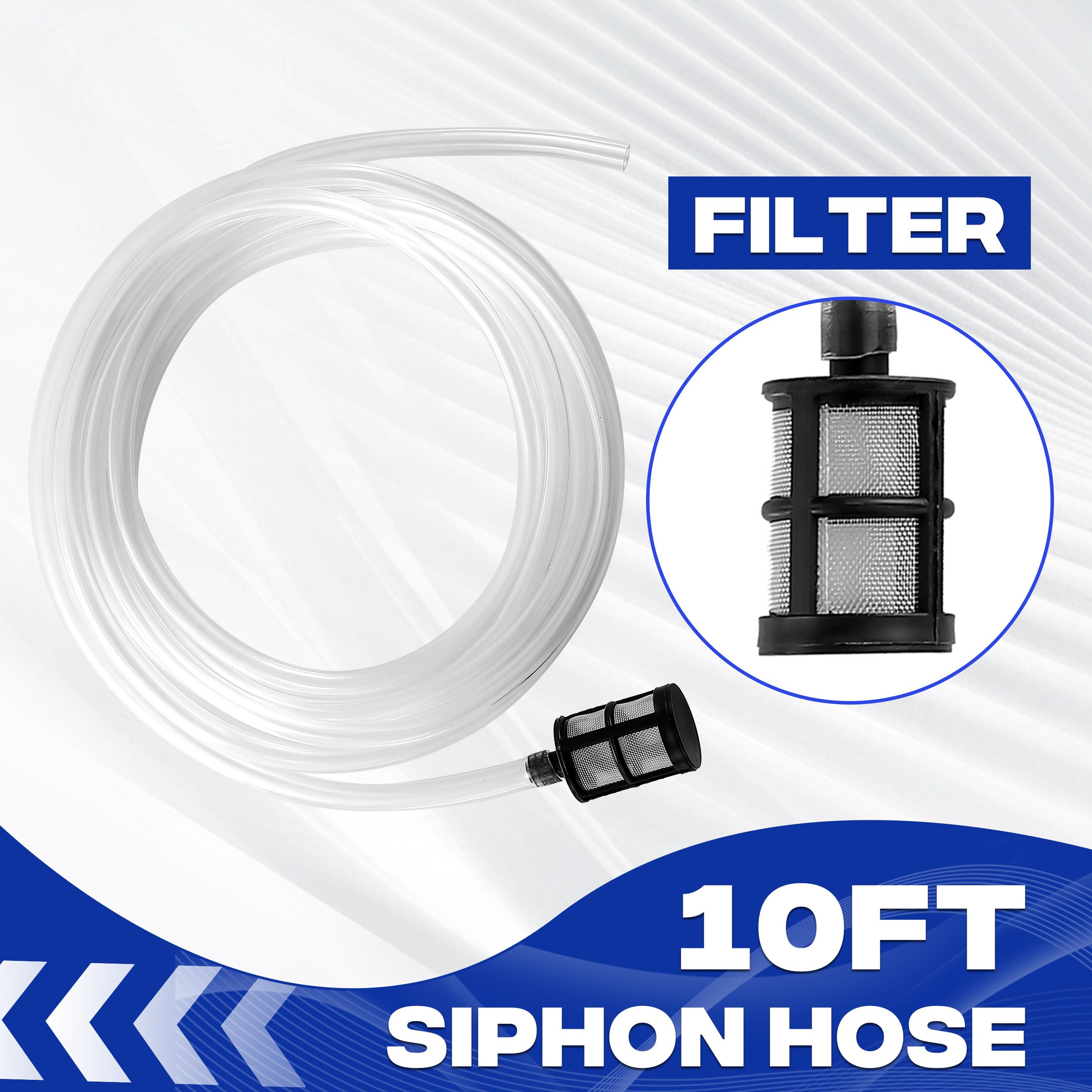 JOEJET kit components arranged to show included adapters tape nozzle and siphon hose