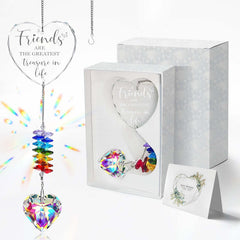 JOUWOTM front packaging showing engraved friendship quote and gift-ready box, inspiring connection