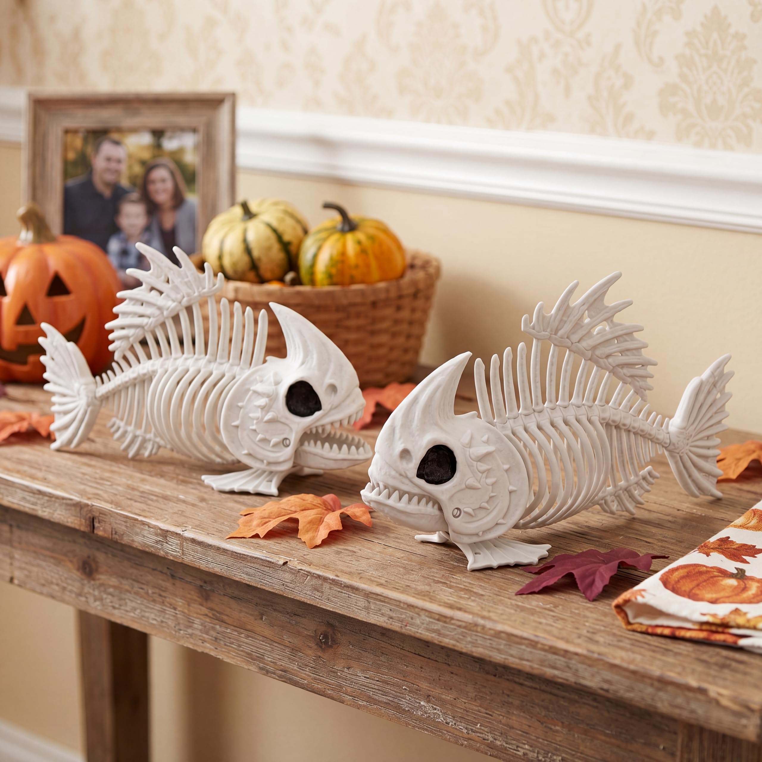 JOYIN tabletop haunted scene with skeletons adding eerie centerpiece benefit