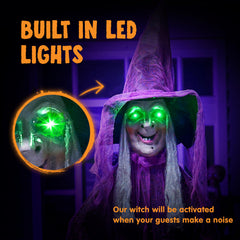 JOYIN witch close-up of face detailing for realistic haunted effect