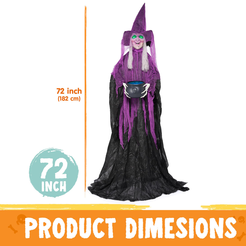 JOYIN witch size comparison by doorway demonstrating scale and impact