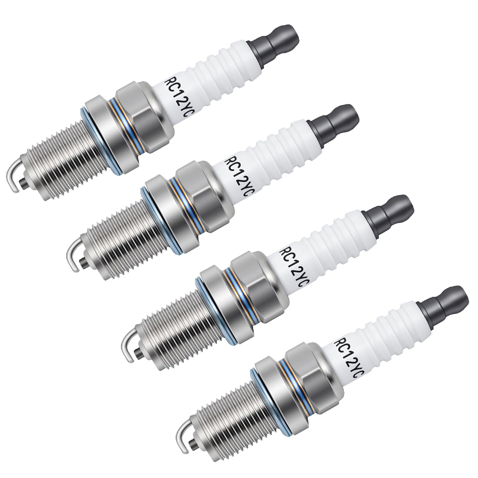 JSIERLUOV front packaging showing four RC12YC plugs and model clarity for easy selection