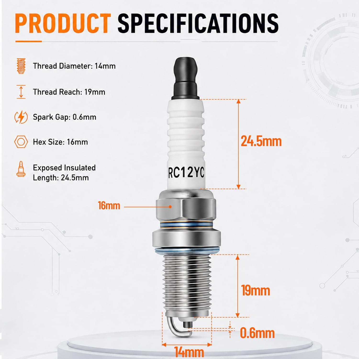 JSIERLUOV spark plug installed in small engine showing straightforward replacement