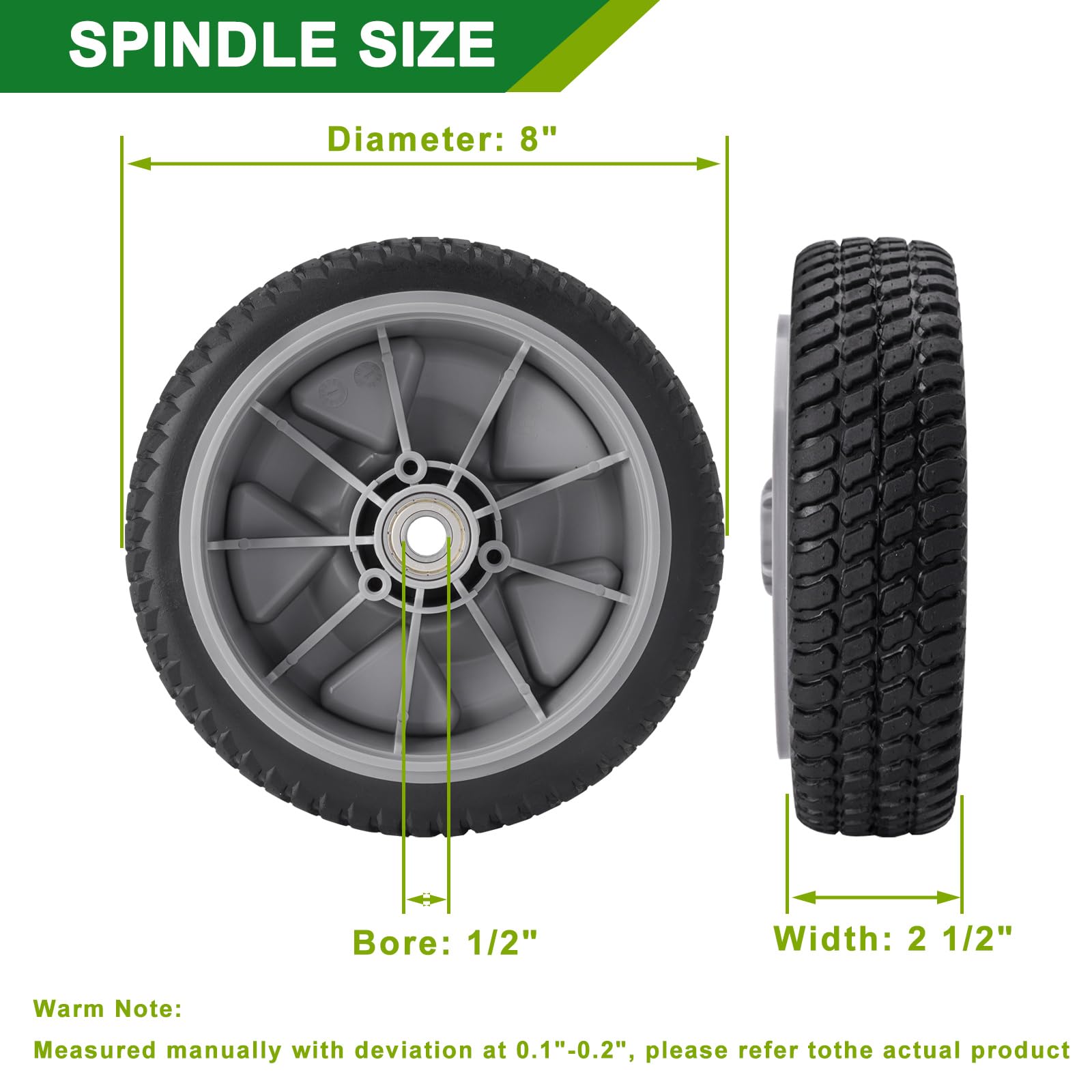 JSXDNWYJ side profile view showing wheel thickness and durability benefit