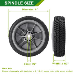 JSXDNWYJ side profile view showing wheel thickness and durability benefit