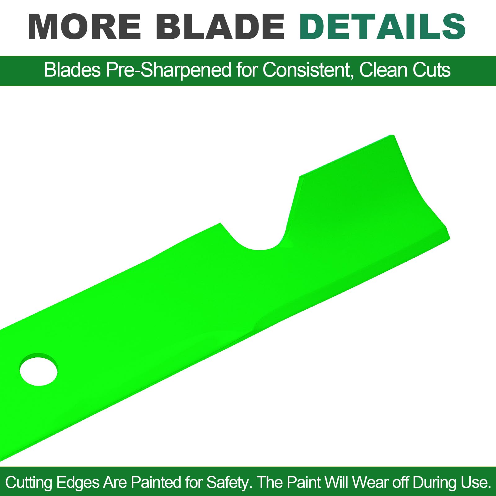 JSXDNWYJ side profile showing blade thickness for strength and balance
