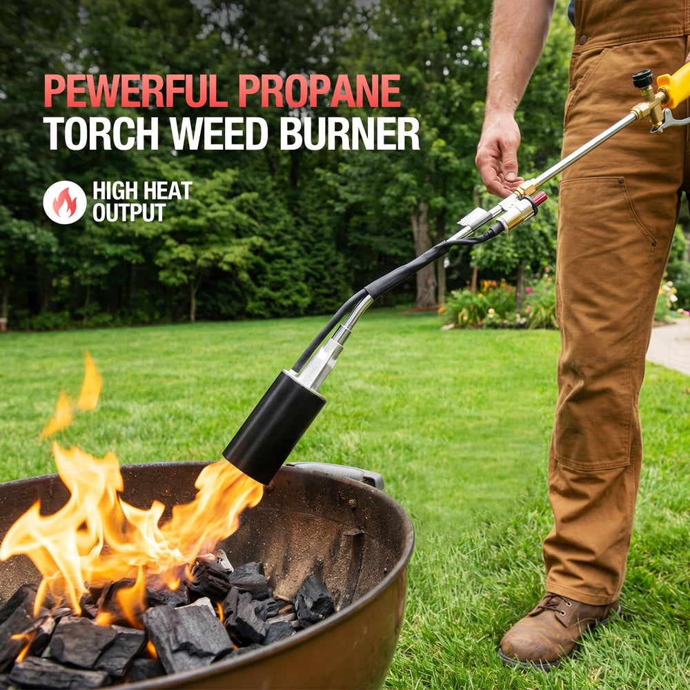 Julttum handle and built-in igniter detail for quick safer starts