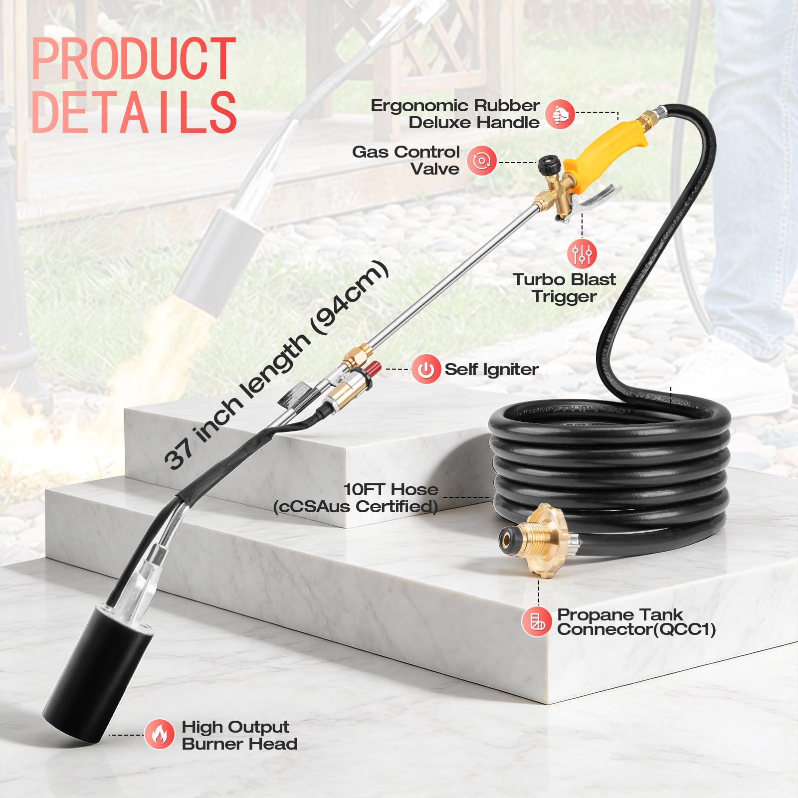 Julttum short mode torch grilling illustrating precise heat control