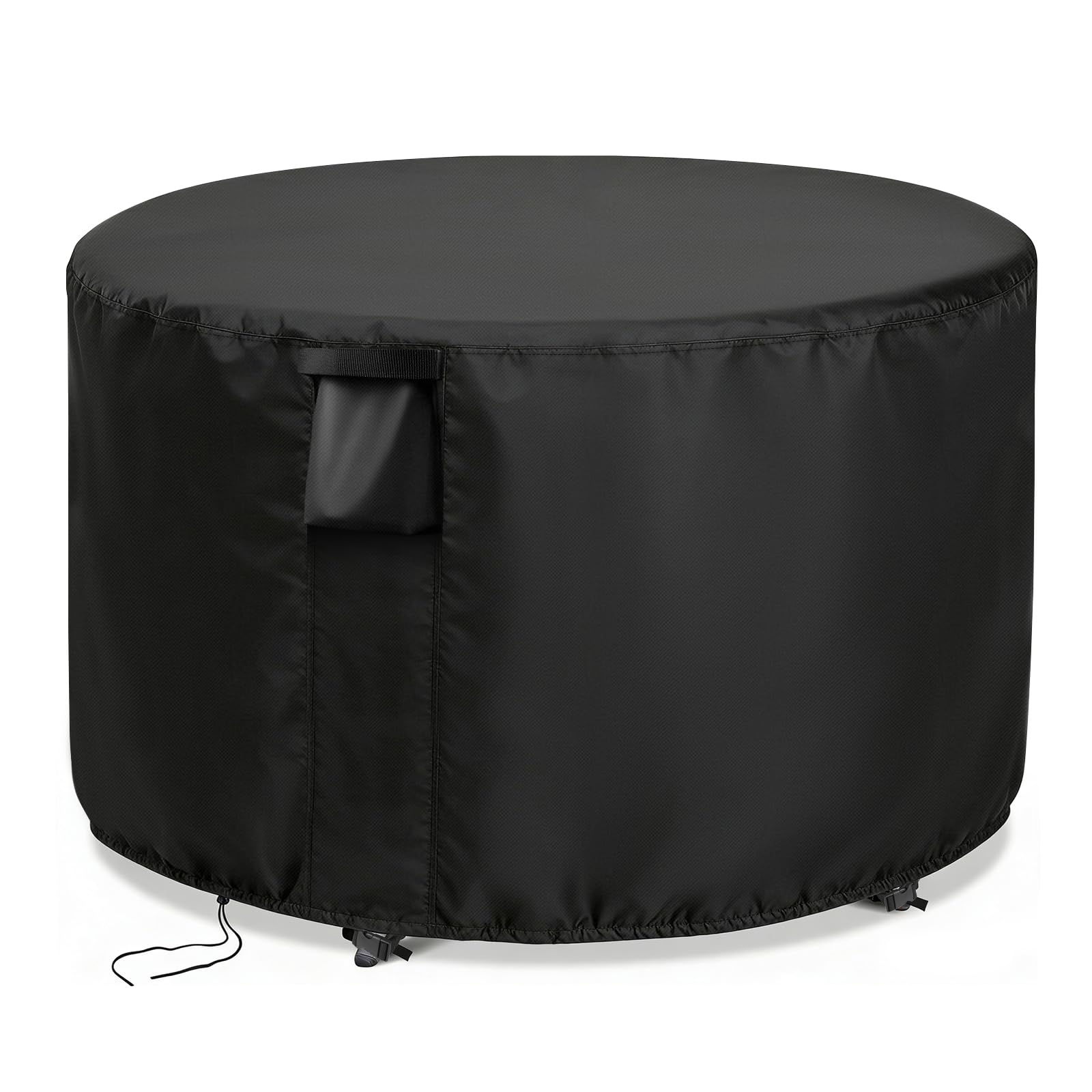 Jungda front view of round cover showing full table protection