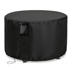 Jungda front view of round cover showing full table protection
