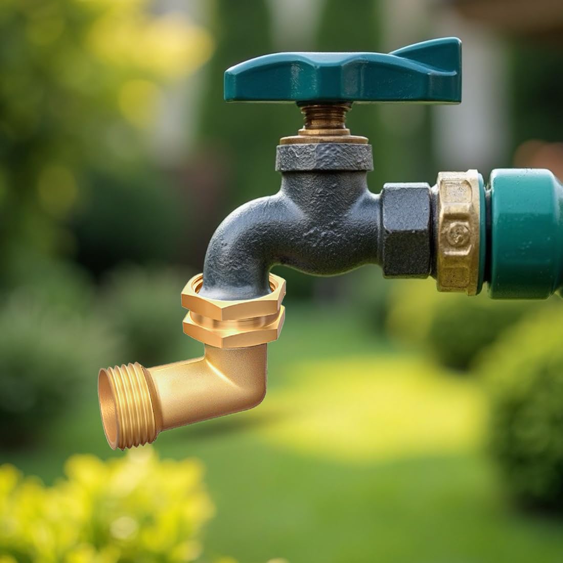 JUNHOME polished brass finish close-up highlighting corrosion resistance