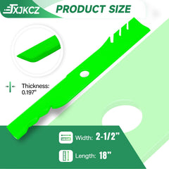 JXJKCZ close-up of toothed blade edge highlighting improved grass lift benefit