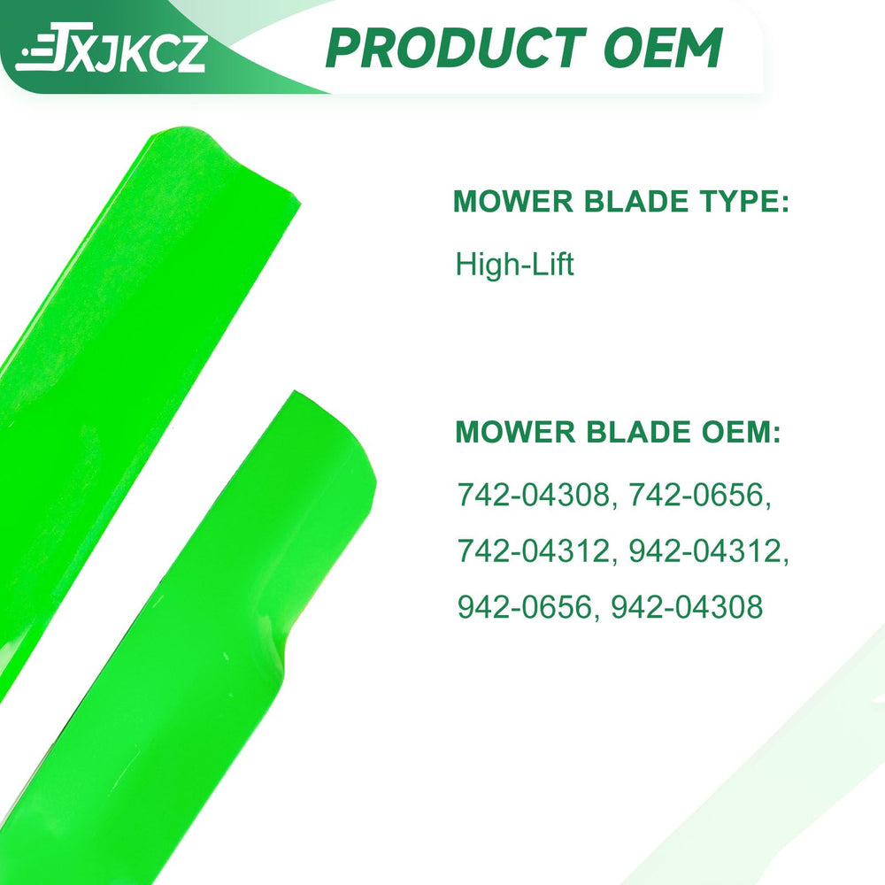 JXJKCZ blade installed on a Cub Cadet deck showing proper fit and improved performance