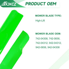 JXJKCZ blade installed on a Cub Cadet deck showing proper fit and improved performance