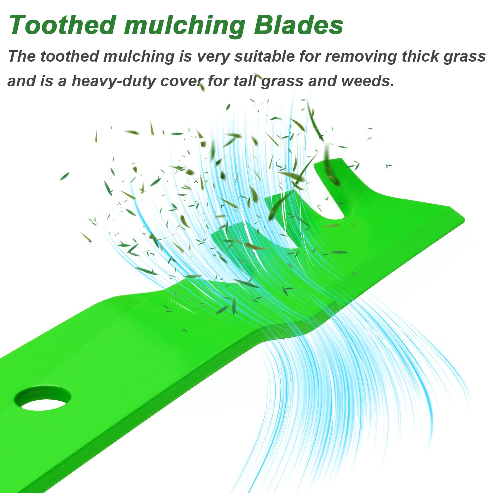 JYLEYJ blade installed on Toro TimeCutter deck demonstrating mulch action
