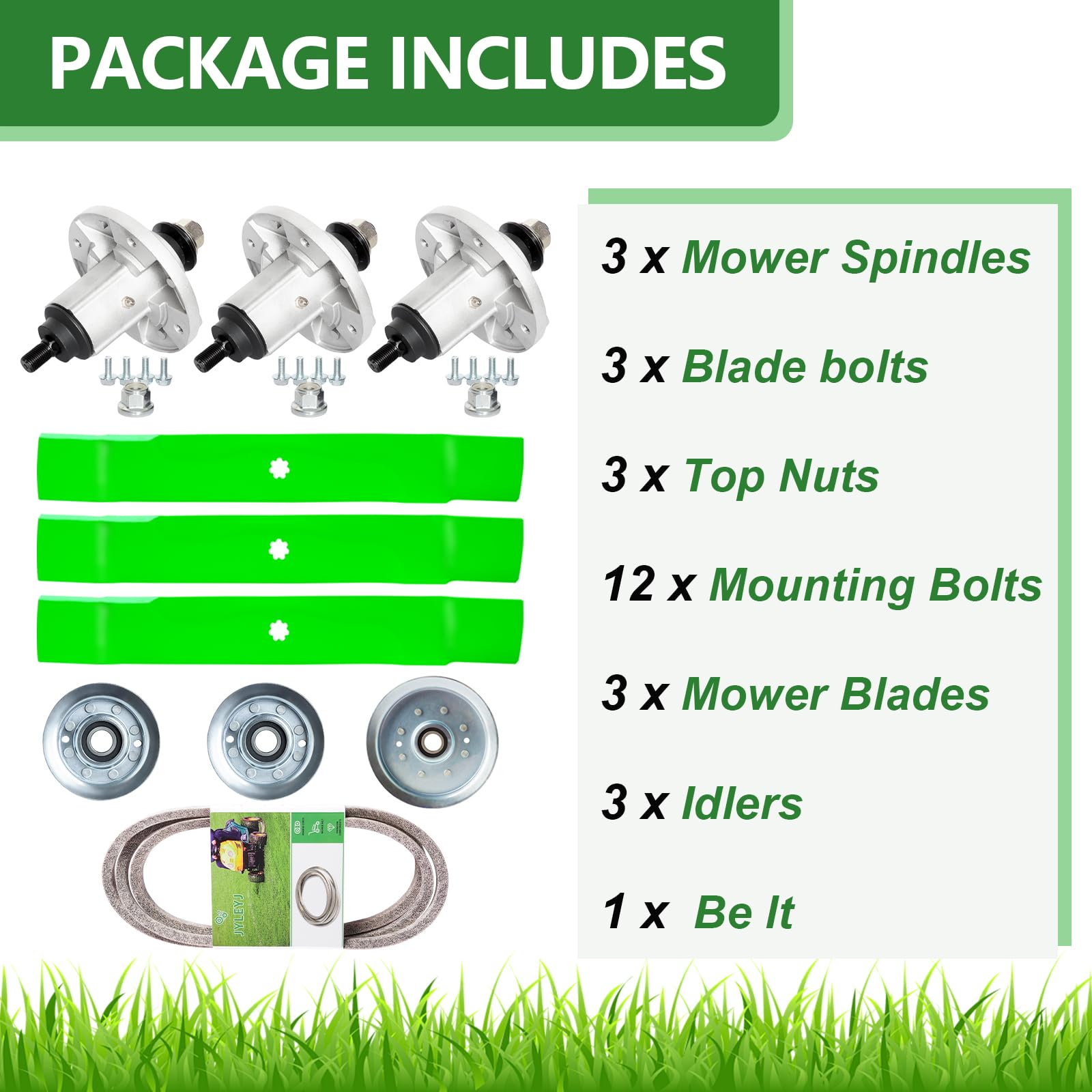 JYLEYJ packaging and labels showing organized kit for simple identification and installation
