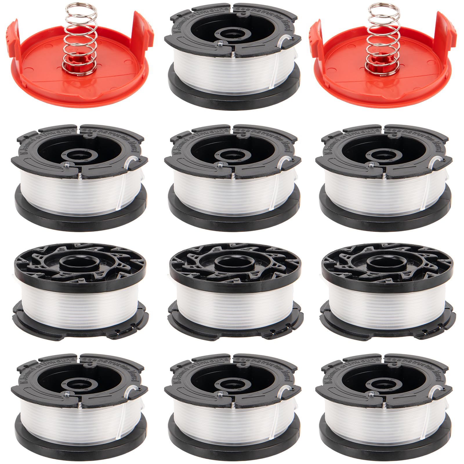 KAKO AF100 front packaging showing included spools and accessories for quick replacement