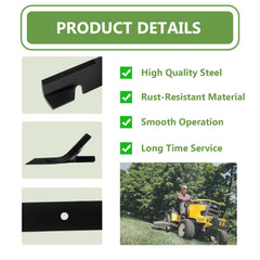 KANXAJJY blade installed on a 60-inch mower deck showing restored airflow