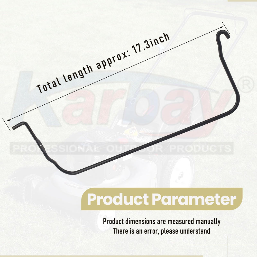 Karbay side profile mounted on mower frame showing correct alignment and stability