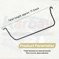 Karbay side profile mounted on mower frame showing correct alignment and stability