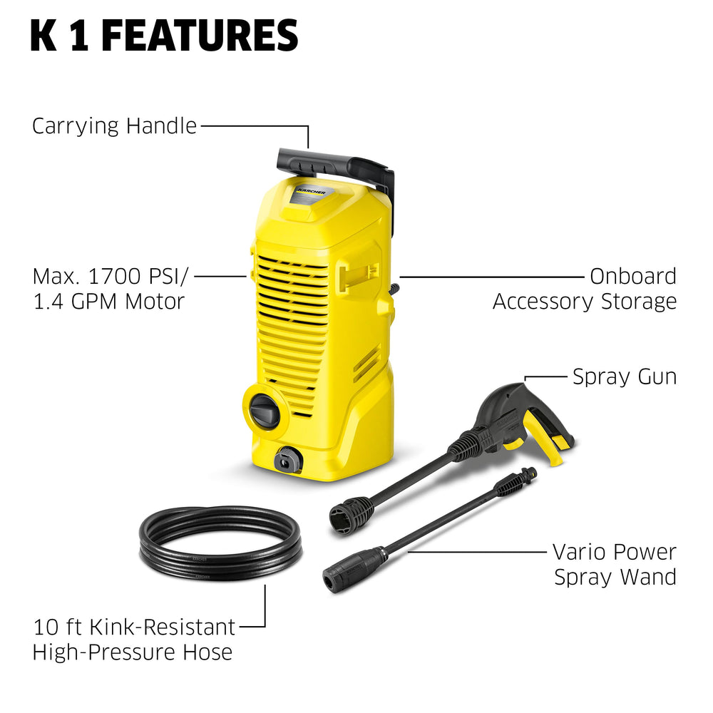 KÄRCHER high-pressure gun close-up providing precise control benefit